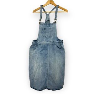 Denim Skirt Overalls